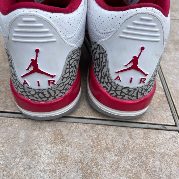Air Jordan 3 Retro Cardinal Red - Picture 4 of 11